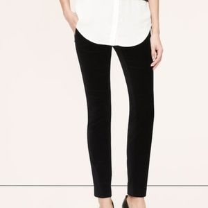 LOFT Velvet Marisa Pant Black 4